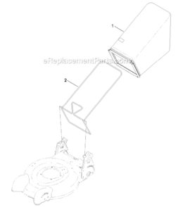 Grass_Bag_And_Frame Diagram and Parts List for 10632  Lawn Boy Lawn Mower